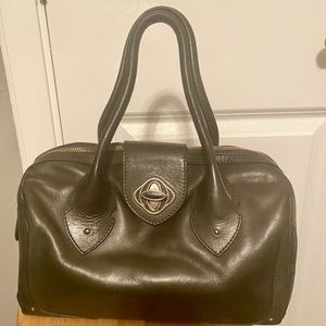 Leather Top Handle Bag